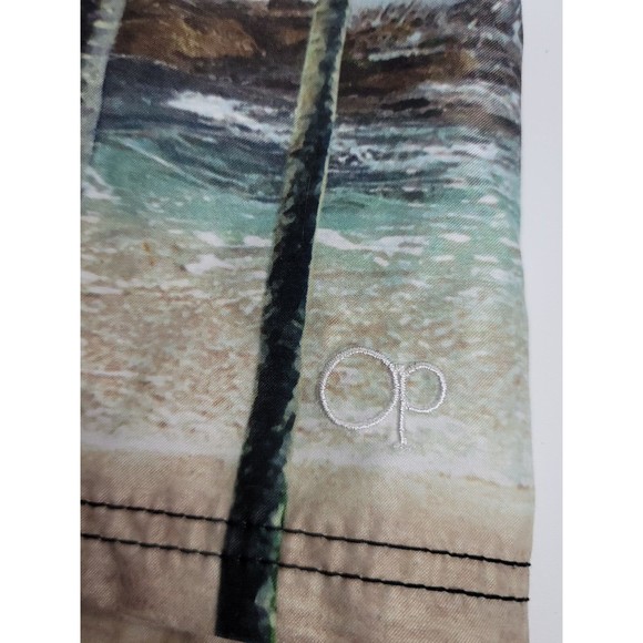 Ocean Pacific OP Mens Swim Trunks Board Shorts Size 36 Pocket Scenic Beach - Picture 5 of 6